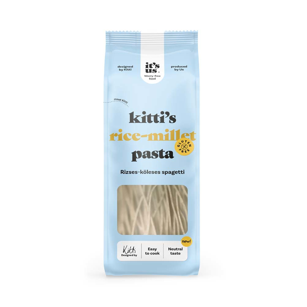 It’s us Kitti’s Rizses-köleses száraztészta spagetti 200 g / AKCIÓ! -10% kedvezménnyel kapható !