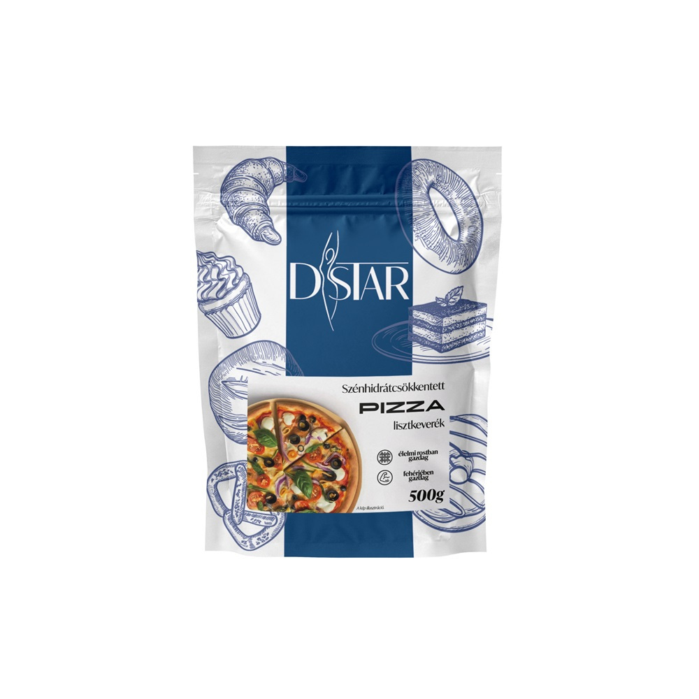D-STAR szénhidrátcsökkentett pizza lisztkeverék 500g/AKCIÓ! -10% kedvezménnyel kapható Április hónapban!