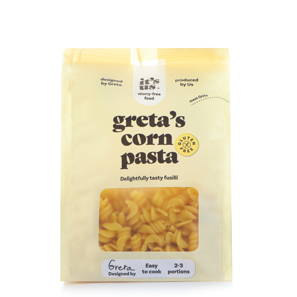 It's us greta's corn fusilli 200g / Naturbit  gluténmentes száraztészta fusilli 200g/AKCIÓ! -10% kedvezménnyel kapható !