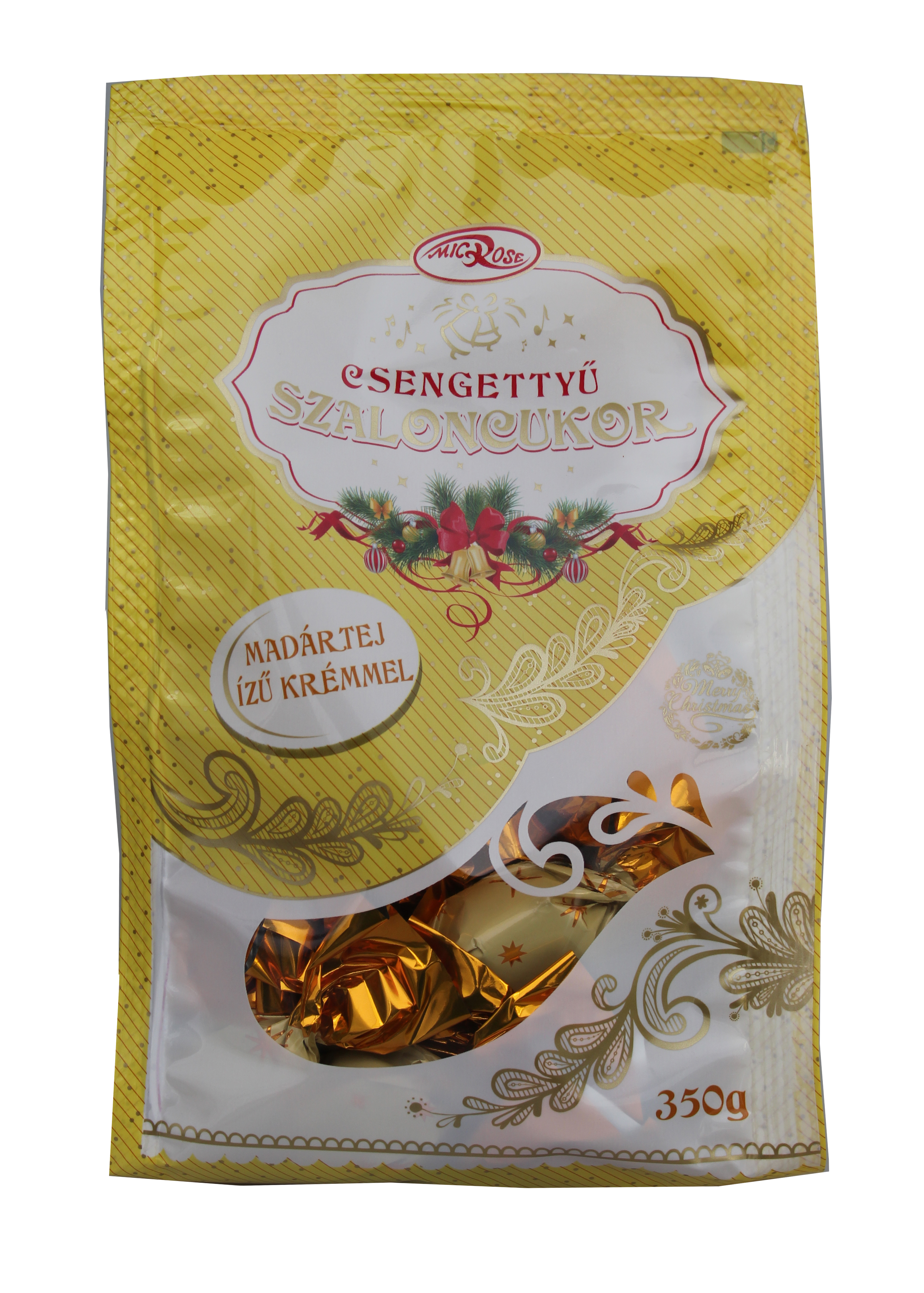 Csengettyű  Szaloncukor Madártej ízű krémmel töltött  350g