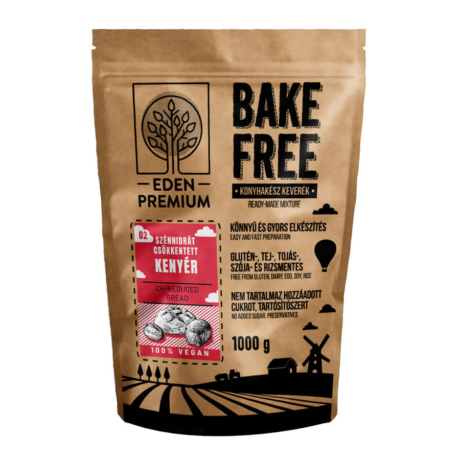 Éden Prémium Bake-Free Szénhidrátcsökkentett (kenyér) lisztkeverék 1000g