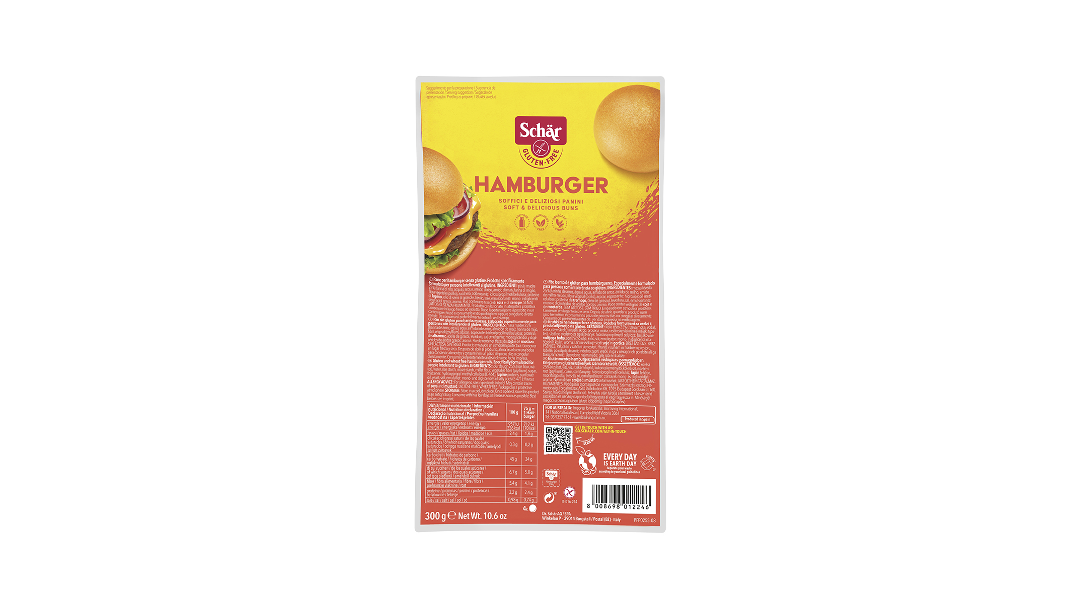 Schar hamburger zsemle 300g