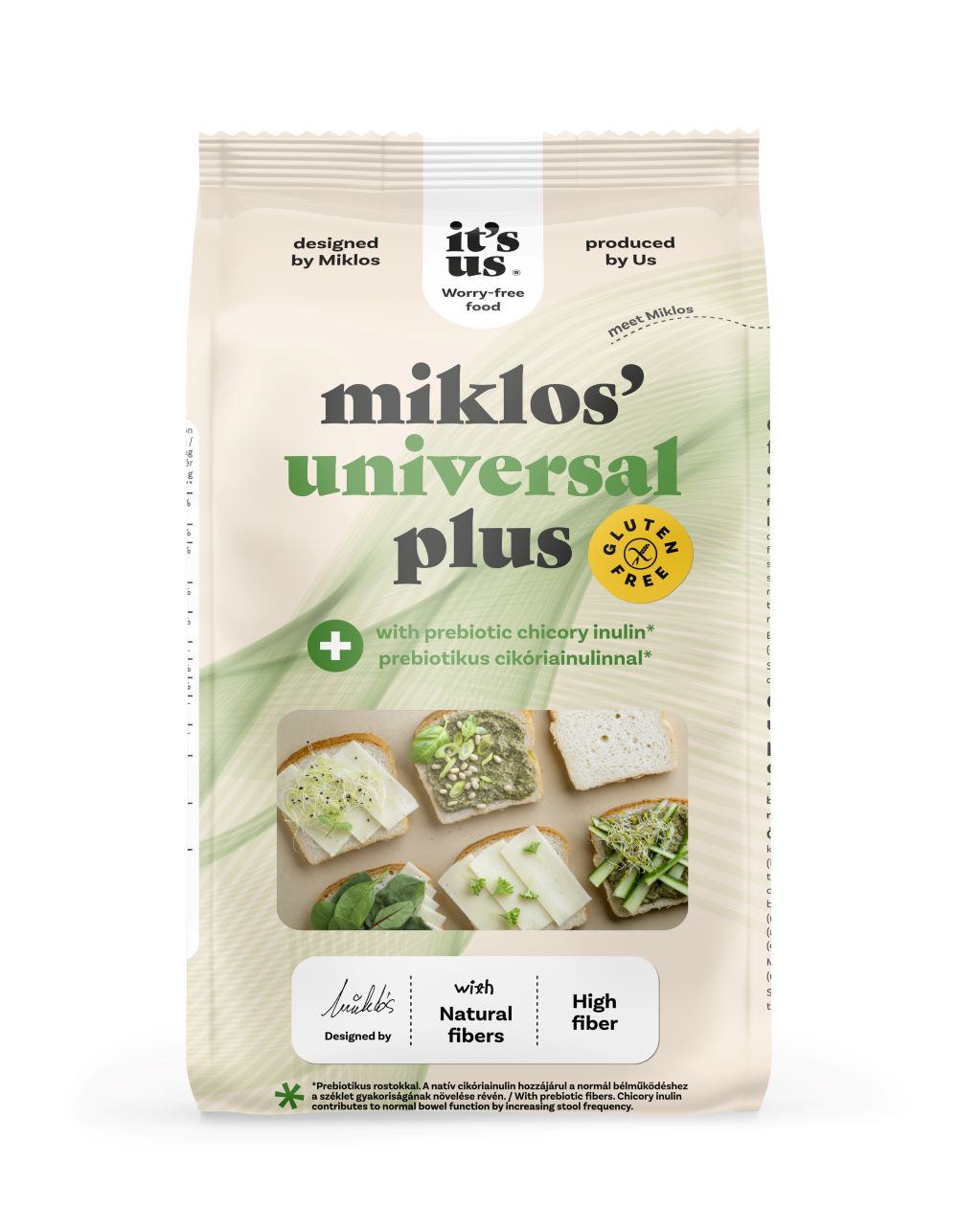 It’s us miklos’ universal plus lisztkeverék prebiotikus cikóriainulinnal 1kg