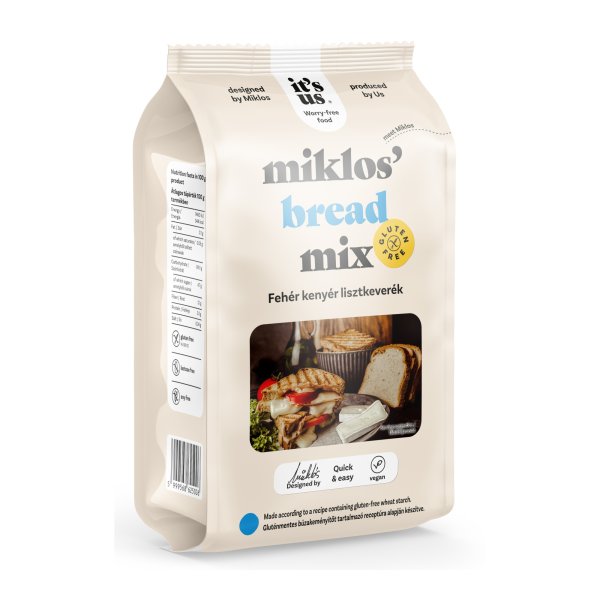 It’s us Miklos’ bread mix / GLUTENIX gluténmentes PKU-s fehérkenyér sütőkeverék 1000g