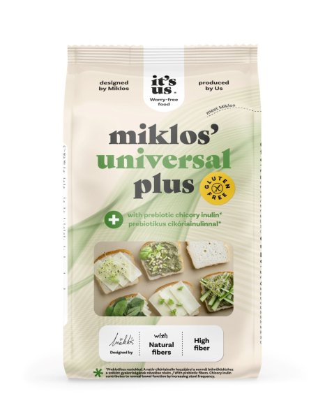It’s us miklos’ universal plus lisztkeverék prebiotikus cikóriainulinnal 1kg/AKCIÓ!-10% kedvezménnyel kapható!