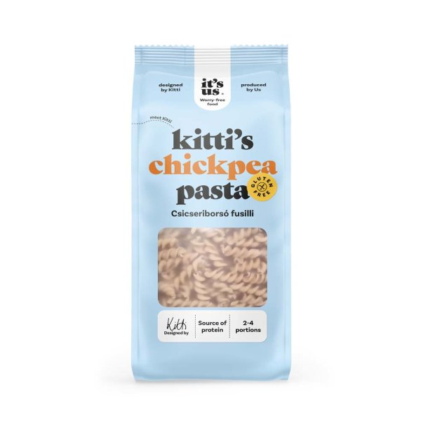 it's us KITTI'S gluténmentes csicseriborsó száraztészta fusilli/orsó 250g