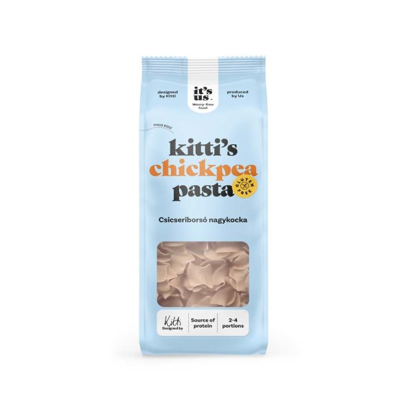 it's us KITTI'S gluténmentes csicseriborsó száraztészta nagykocka 250g