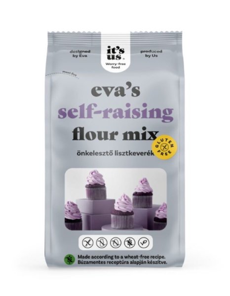 it's us eva's self raising flour mix- önkelesztő lisztkeverék 1 kg/AKCIÓ!-20% kedvezménnyel kapható!