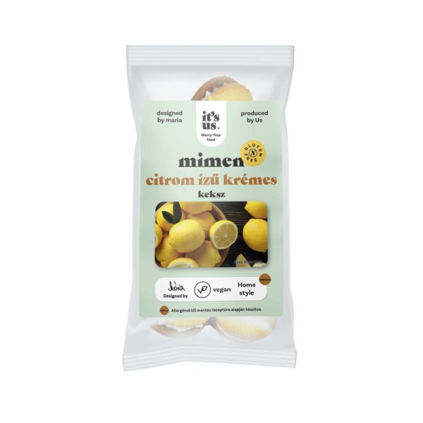 it's us MIMEN citrom ízű krémmel töltött gluténmentes keksz 150g